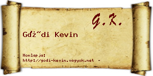 Gódi Kevin névjegykártya